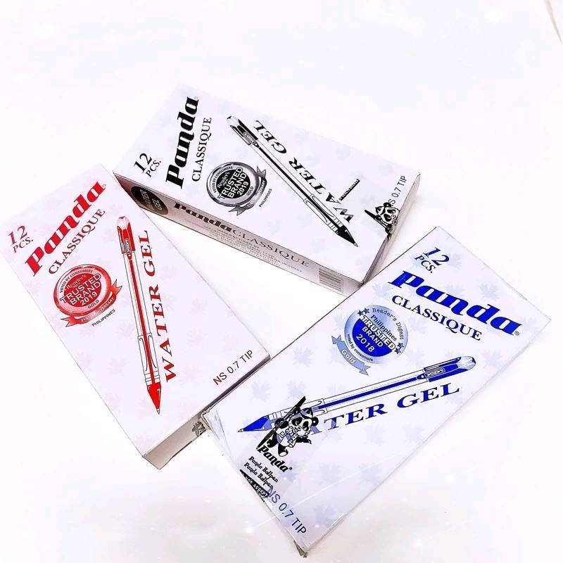 [COD] Orihinal na Panda 757 Crystal Water Gel Ballpen 0.7mm ✅ 25/12pcs bawat Kahon - Makinis Isulat, De-kalidad para sa Paaralan at Opisina