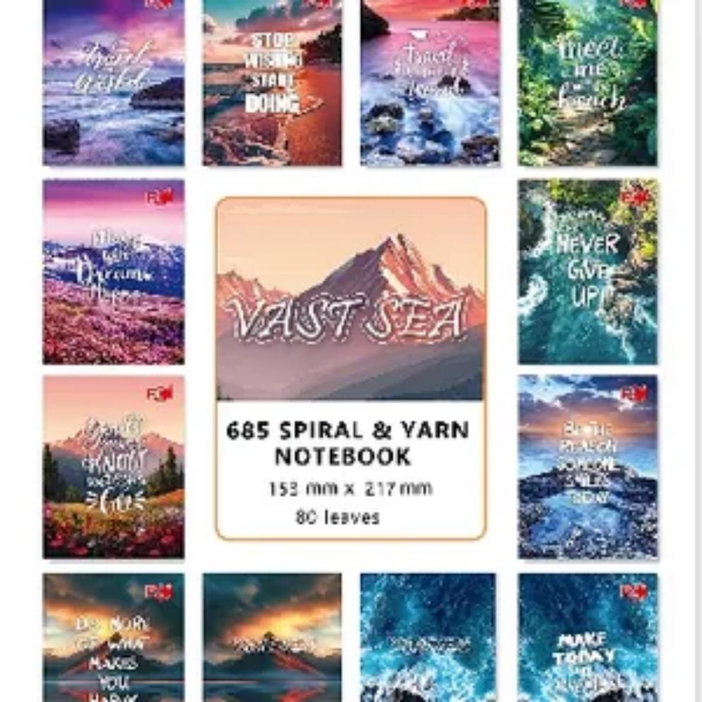 YOUNGS/FCI 685 Series Spiral Notebooks / Spiral Books-1pack(10pc)