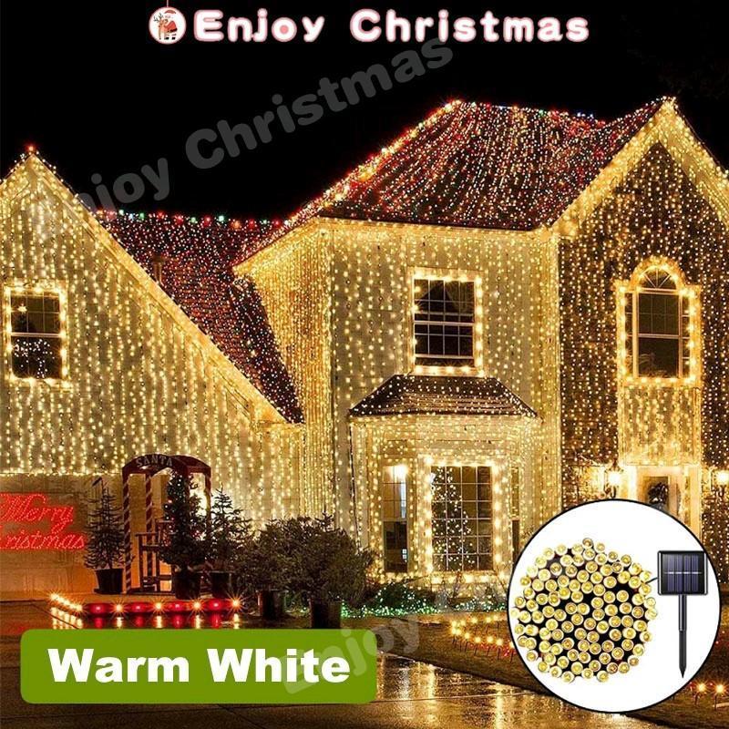 100 Solar LED light strings, Christmas lights, New Year decorative lights, outdoor decorative lights