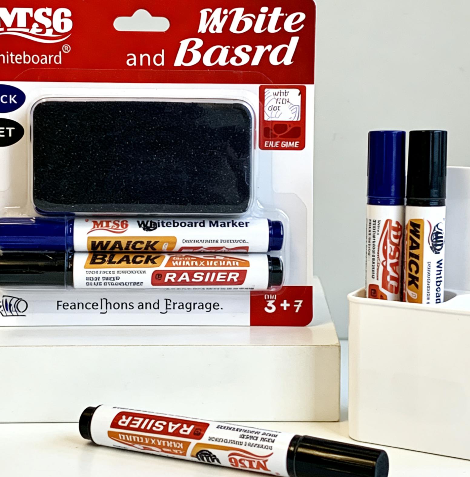 Whiteboard Marker at Eraser Set (Itim at Asul) Dry Erase Markers Reusable School Office Supplies Best Seller PH