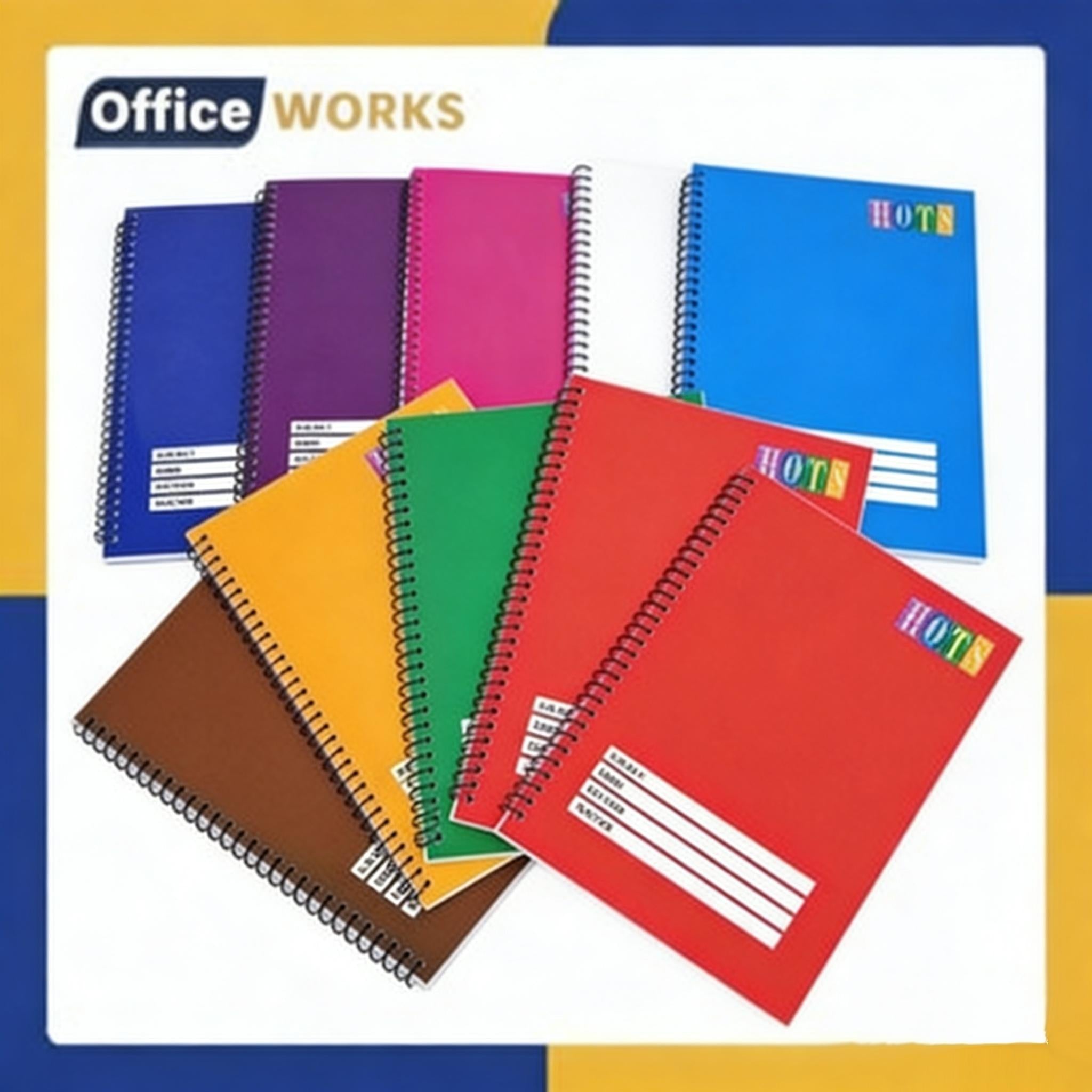 Grab our 10-Pack HOTS Colorful Spring Notebook Assorted before it’s gone! This best-selling set is flying off the shelves—perfect for students, office workers, and auto shop inventory tracking!