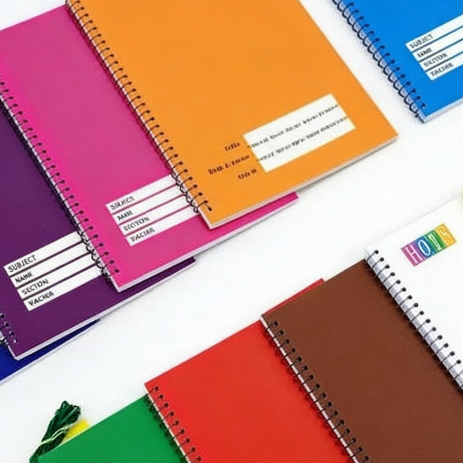 BRIGHTS Notebook Variety Pack 10 Pad – Writing/Composition/Spiral/Yarn