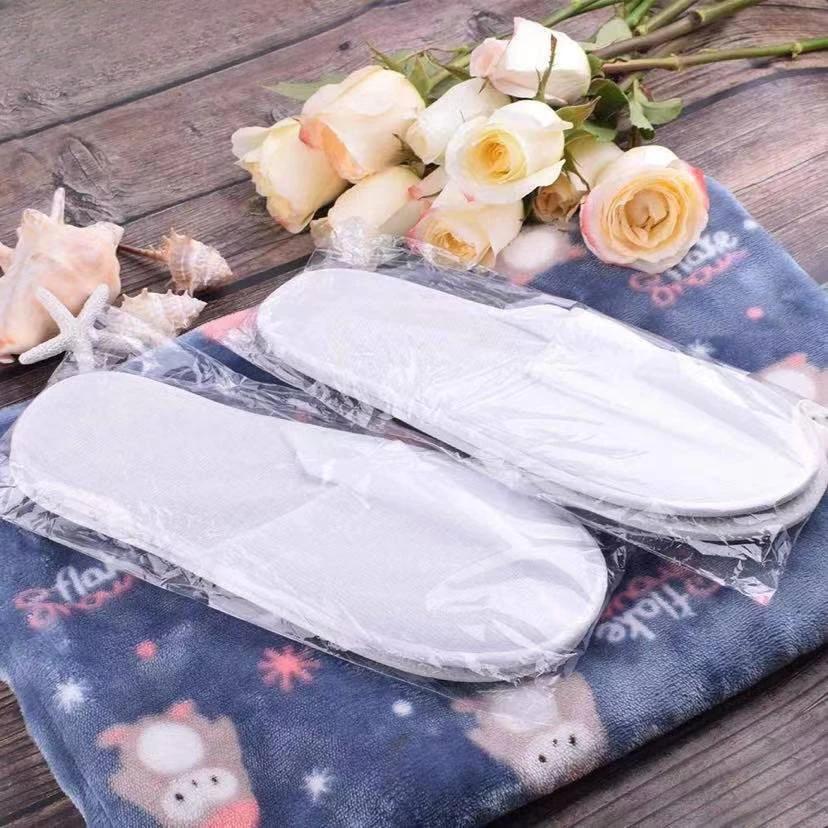Terry-cloth na Bukas at Nakasarang Toe na Pang-hotel na Tsinelas, Pang-spa na Sapatos, Disposable na Portable na Pang-bahay na Tsinelas