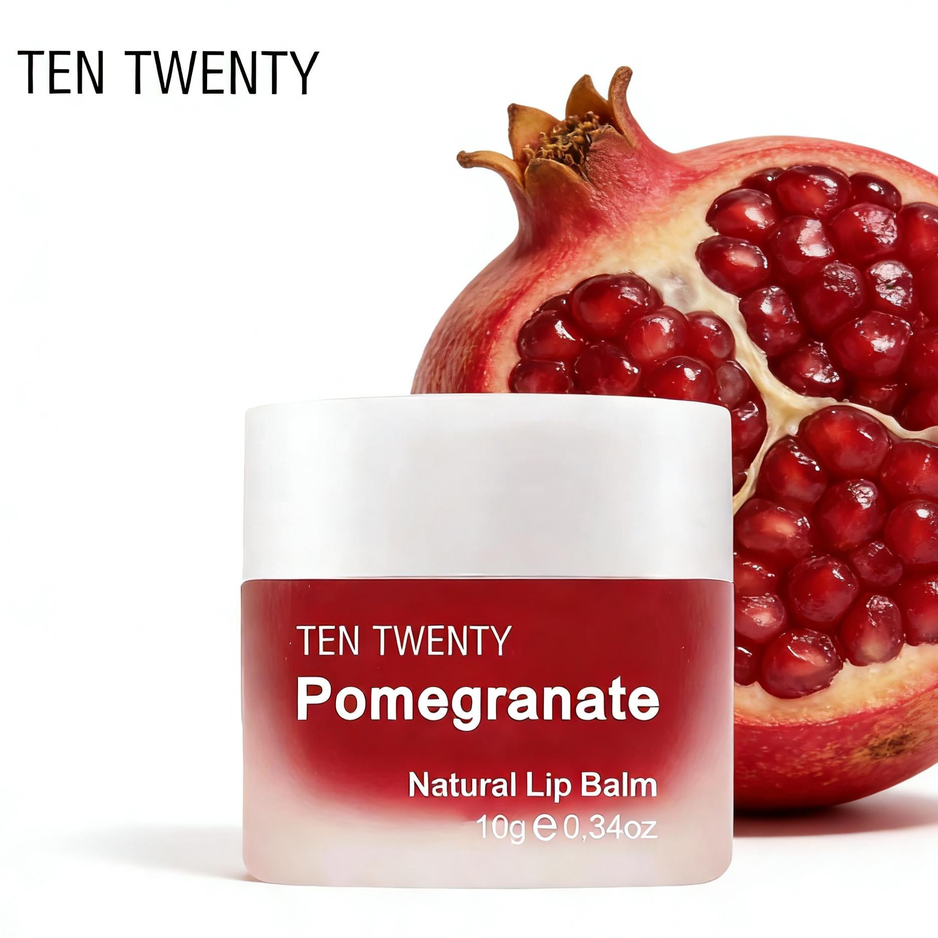 TENTWENTY Pomegranate Natural Lip Balm 10g Pampabasa Pampalusog na Pangangalaga sa Labi para sa Tuyong Labi at Basag na Labi Best Seller PH