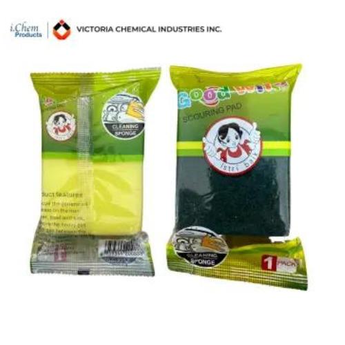 Goodwife Scouring Pad Sponge Set - 6/12pcs Multi-Size (Large & Small) for Kitchen Cleaning, Dishwashing & Stain Removal