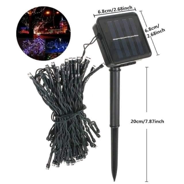 100 Solar LED light strings, Christmas lights, New Year decorative lights, outdoor decorative lights