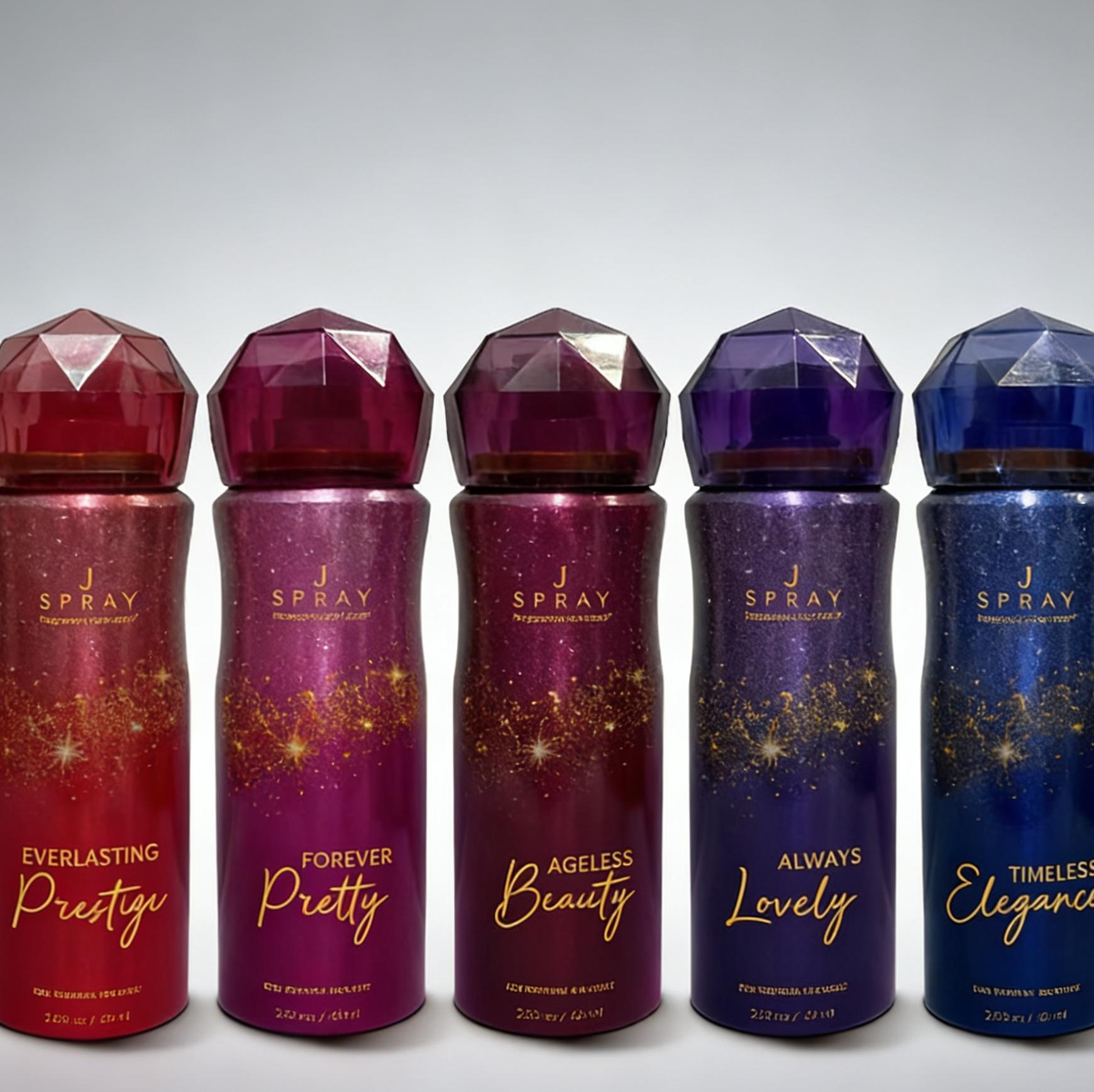 J SPRAY Premium Perfume Spray 60ml – Pangmatagalang Pabango para sa Babae (Iba't ibang Amoy) Best Seller PH