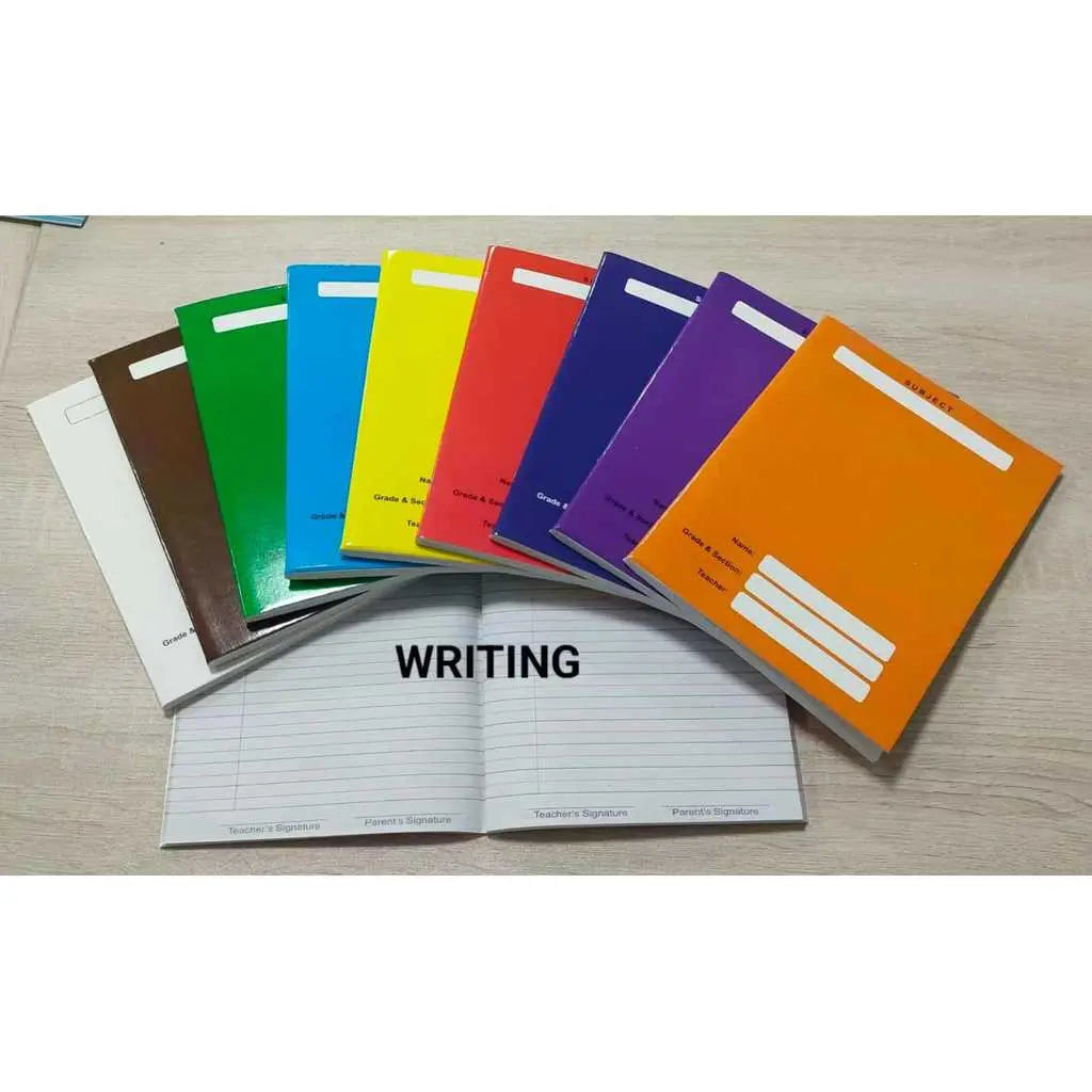 Notebook A5 Regular Size, 80 Leaves, Writing, Compososition, Spring,Yarn Assorted Colors - Pack of 10pcs