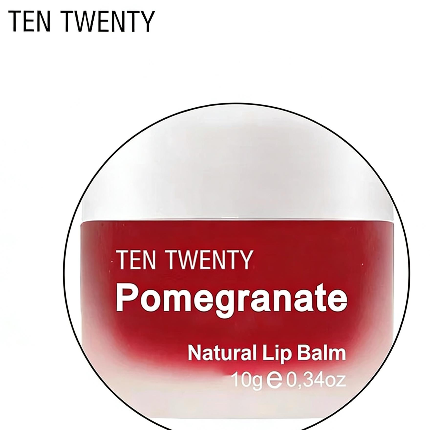 TENTWENTY Pomegranate Natural Lip Balm 10g Pampabasa Pampalusog na Pangangalaga sa Labi para sa Tuyong Labi at Basag na Labi Best Seller PH