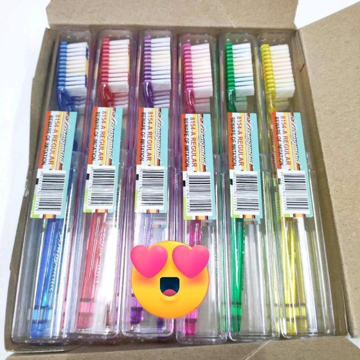 12PCS ORIGINAL SPRINGMAID TOOTHBRUSH WITH COVER