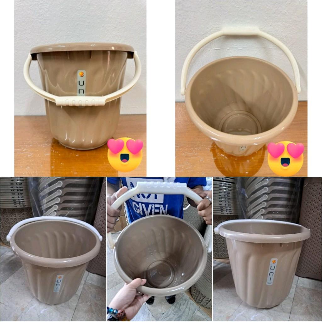 (BUY 1 TAKE 1) 2in1 Classy Minimalist Mocha Color Water Dipper and Pail with Handle Set