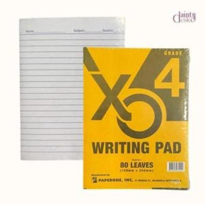 10 pirasong Writing Pads Baitang 1-4 80 Dahon Bawat Isa 210mm x 143mm Papel sa Paaralan para sa mga Batang Mag-aaral Perpekto para sa Pagsusulat at mga Kasanayan sa Akademiko