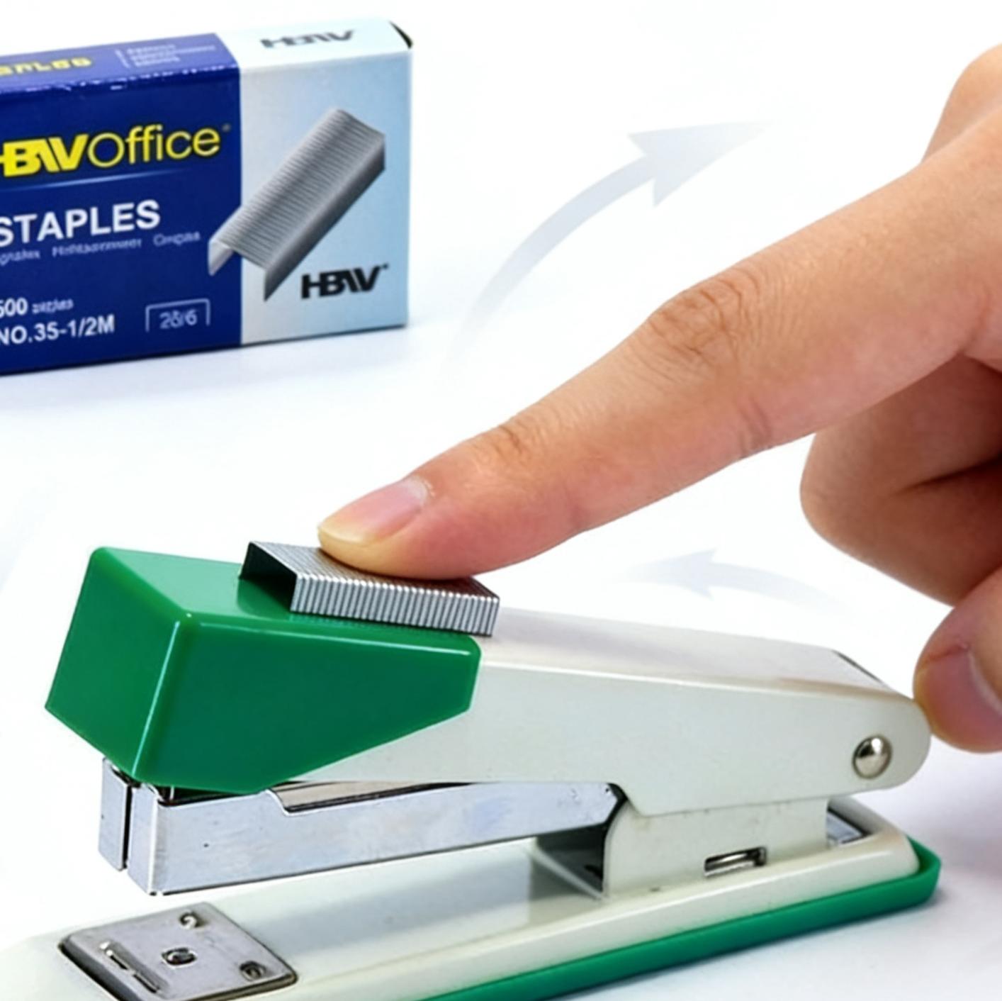 HBW Stapler Set Big & Small | Mixed Color Heavy Duty Office Stapler School Supplies