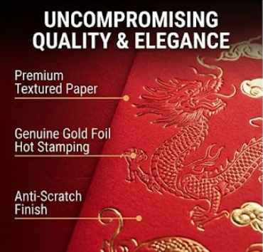 Angpao Red Money Pocket 100pcs BIG (3Box)