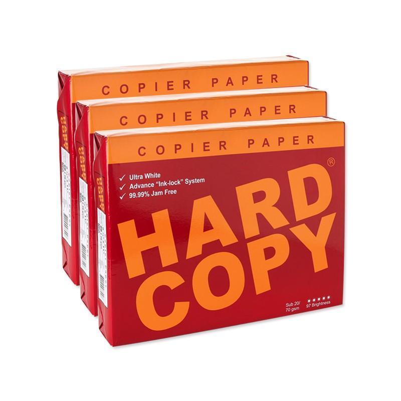 Hard Copy Bond Paper A4 Size 500 Sheets Ultra White 20/70 gsm para sa mga Copier at Inkjet Printer na Jam Free, Mataas na Kalidad ng Office Stationery