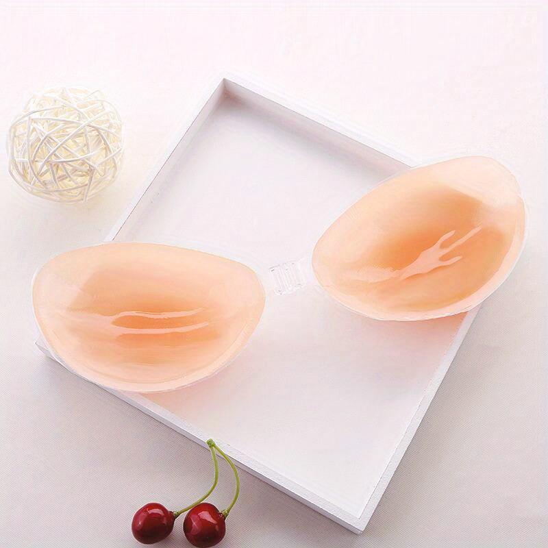 Reusable Silicone invisible bra inserts Pads Push Up Enhancer Breast Strapless sizeA/B/C