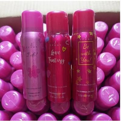 【COD】Buy 1 Take 1 - J Spray Pink Series 60ml (2pcs) | Long-Lasting Floral Fragrance