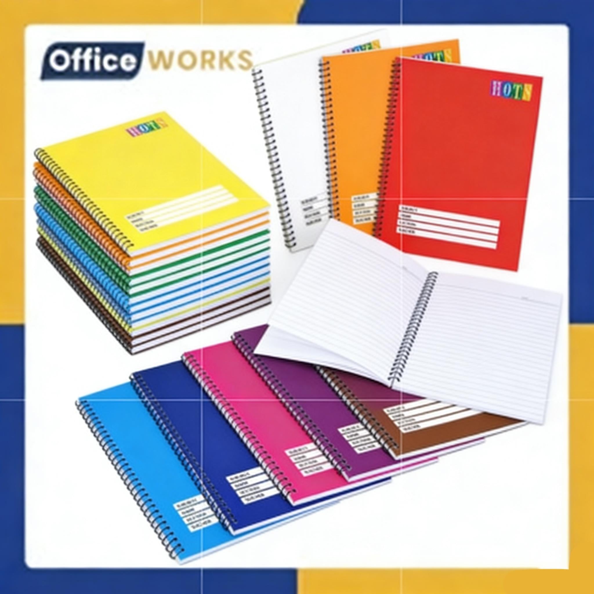 Grab our 10-Pack HOTS Colorful Spring Notebook Assorted before it’s gone! This best-selling set is flying off the shelves—perfect for students, office workers, and auto shop inventory tracking!