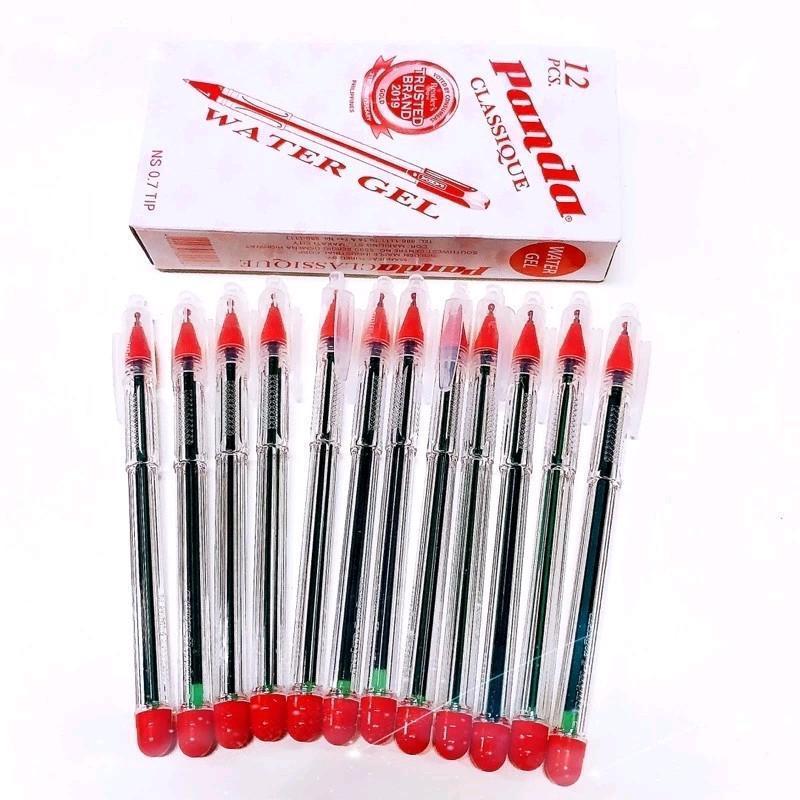 [COD] Orihinal na Panda 757 Crystal Water Gel Ballpen 0.7mm ✅ 25/12pcs bawat Kahon - Makinis Isulat, De-kalidad para sa Paaralan at Opisina