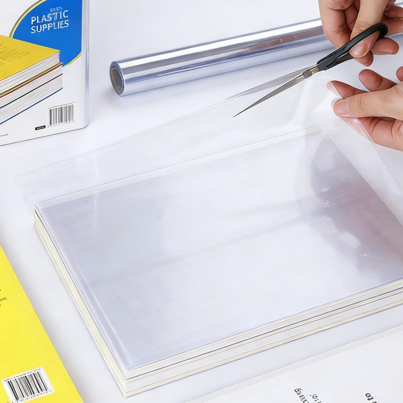 ADVENTURER Clear Waterproof Plastic Book Cover Roll Cut Size School Book Protector Supplies Giveaway Best Seller PH