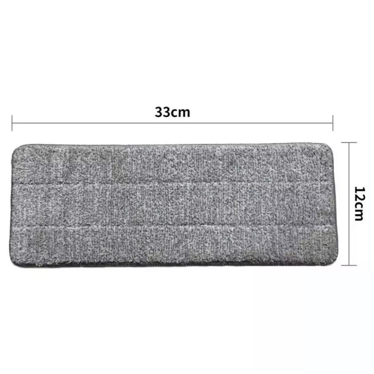 10-PCS Per Pack MAS GOODS Microfiber Mop Pads & Cloths 33x12CM Flat & Scratch Resistant Washable Reusable Home Cleaning Accessories for Mops