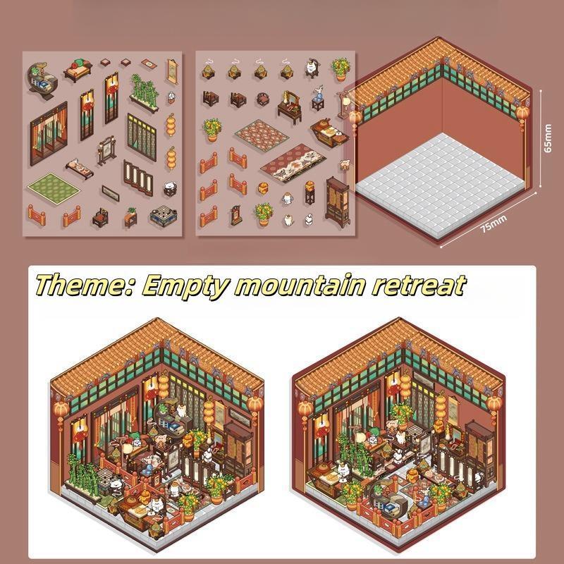 3D Cartoon Stickers Set - Cute Roastery & Canteen Style | Journal & Scrapbook Decor | Waterproof Vinyl Decals