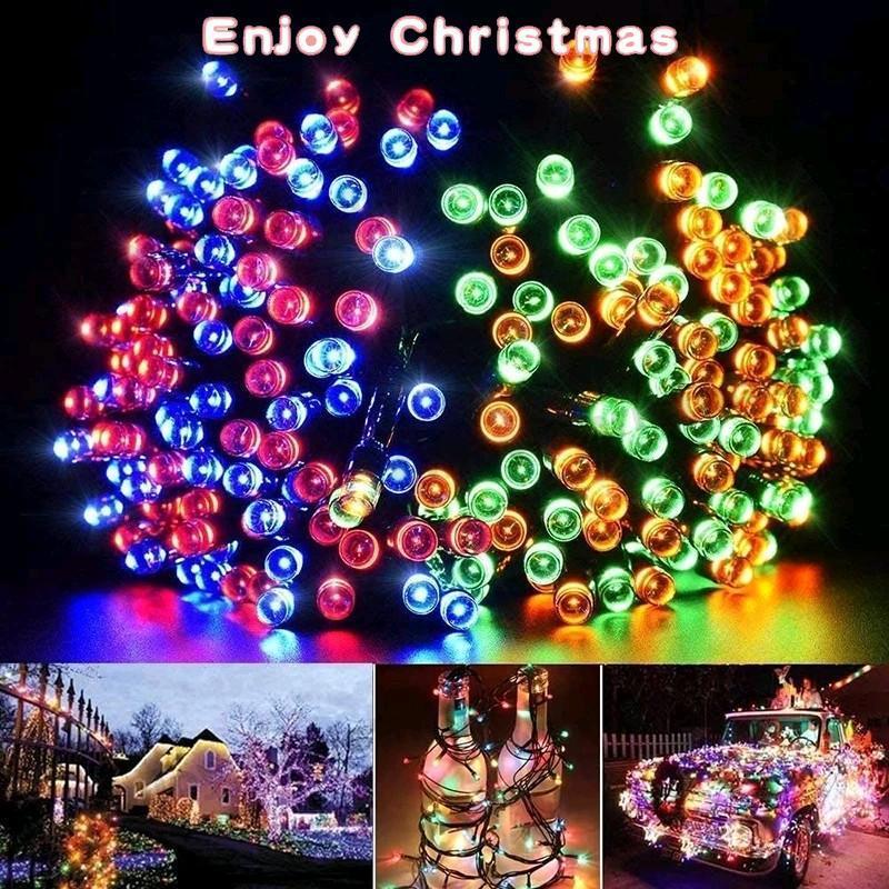 100 Solar LED light strings, Christmas lights, New Year decorative lights, outdoor decorative lights