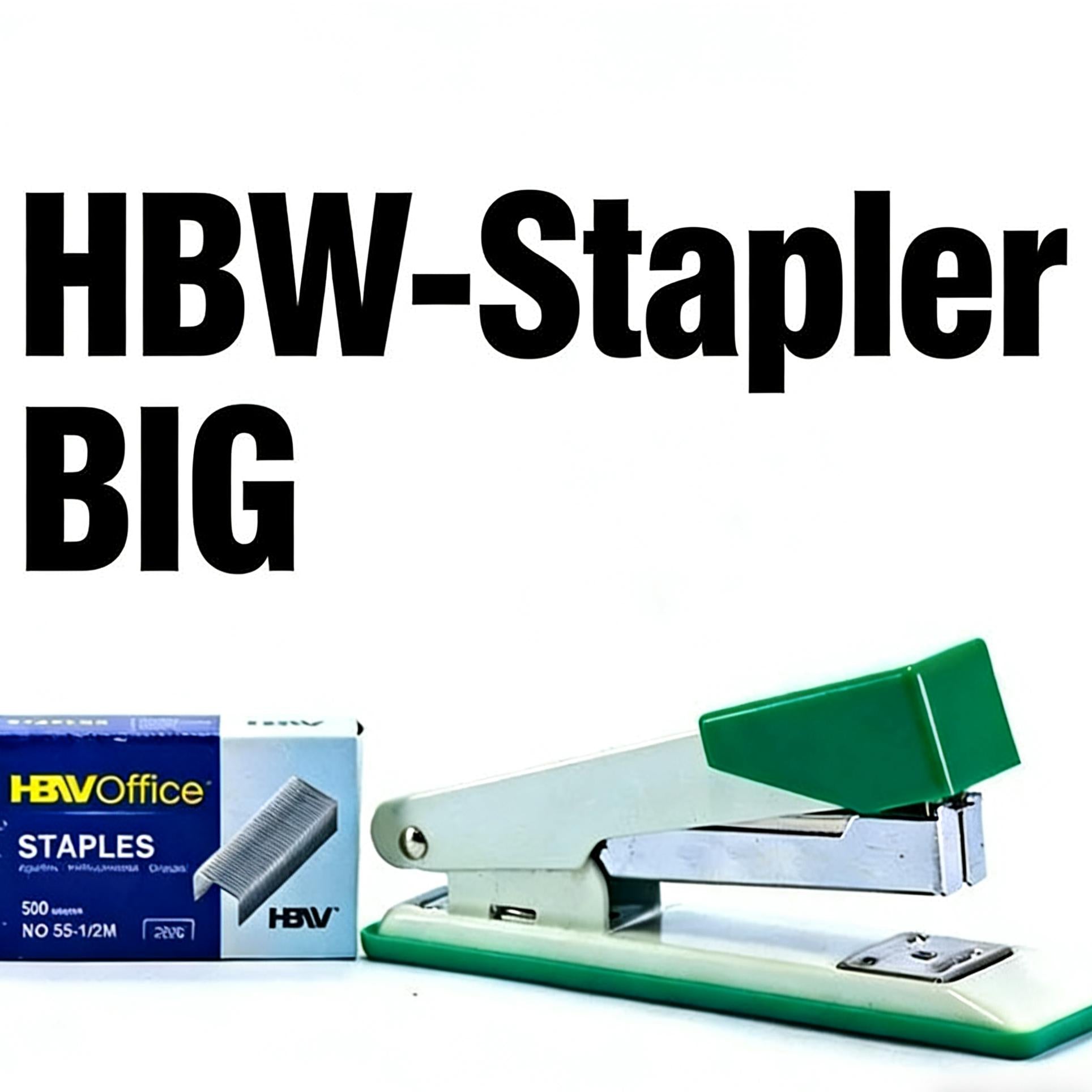 HBW Stapler Set Big & Small | Mixed Color Heavy Duty Office Stapler School Supplies