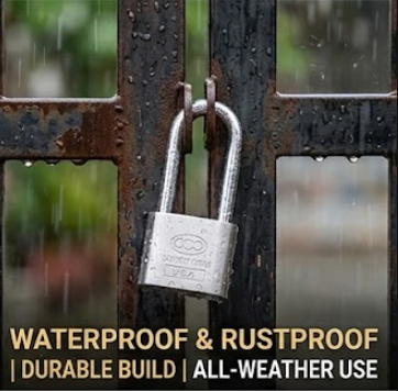 Heavy Duty Anti-Theft Padlock Long & Short Shackle (30/40/50/60mm)