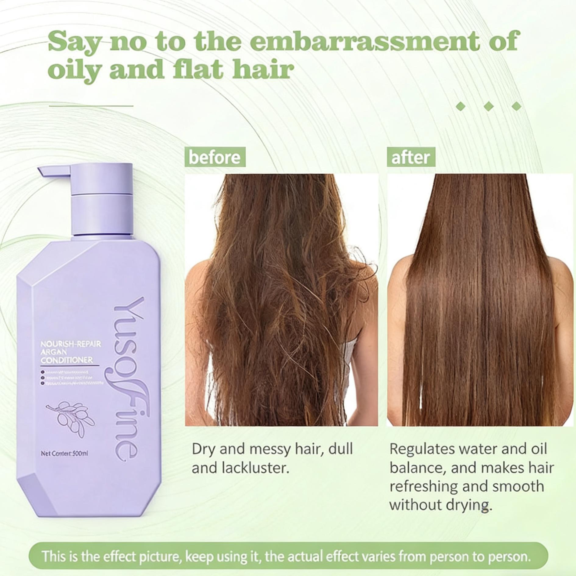 Yusofine Complete Hair Care 3in1 Set (Shampoo Pink, Conditioner Purple, Hair Mask Blue) Nourish Repair Hair Treatment Bundle Best Seller