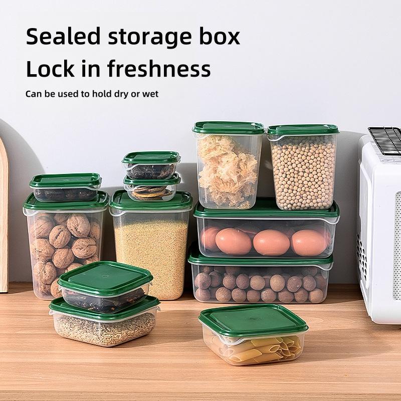17pcs set refrigerator tupperware kitchen plastic container food storage box