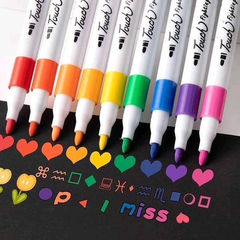 60-Color Acrylic Marker Set for Kids & Artists - Non-Toxic, Washable, Vibrant Colors | Perfect for Drawing, Painting, DIY Crafts (Multi-Surface Use)