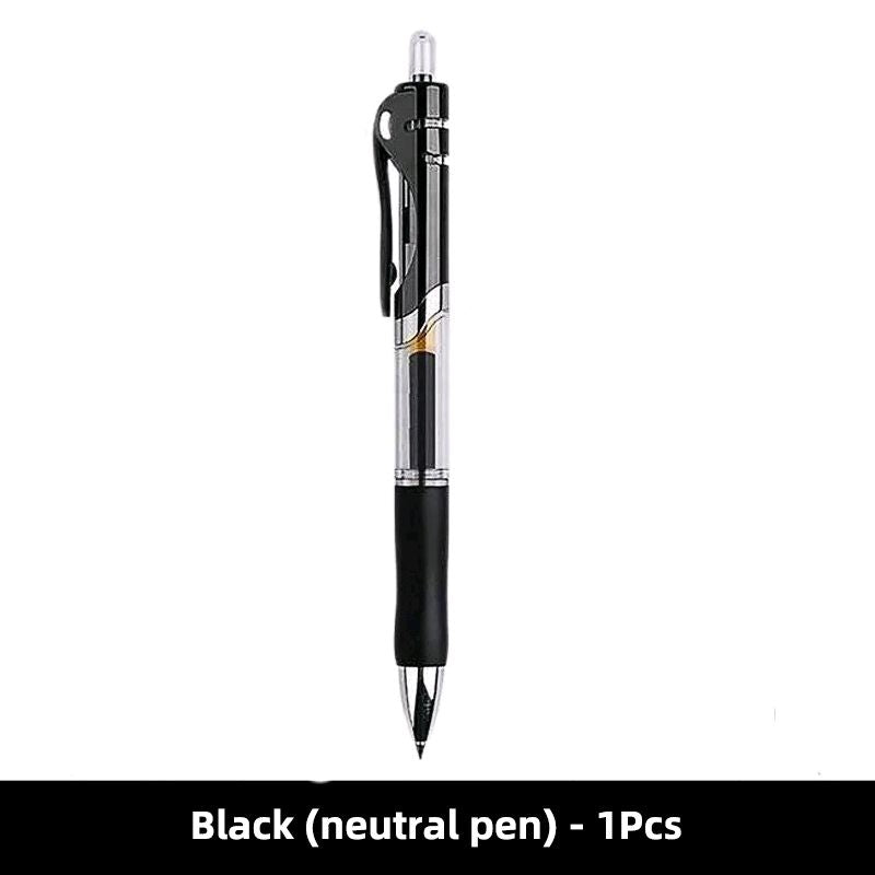 KAP CAT K-35 Press Gel Pen - 12pcs/Box Black Ink para sa Makinis na Pagsulat Eskwelahan at Opisina Ergonomic Grip Matitingkad na Tinta