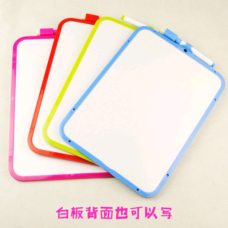 2-in-1 Black & White Board 26x19cm - School & Office Whiteboard | Durable & Easy to Clean! ✏️🏫