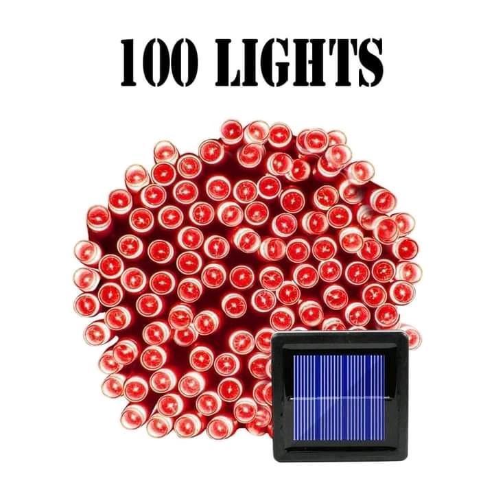 100 Solar LED light strings, Christmas lights, New Year decorative lights, outdoor decorative lights