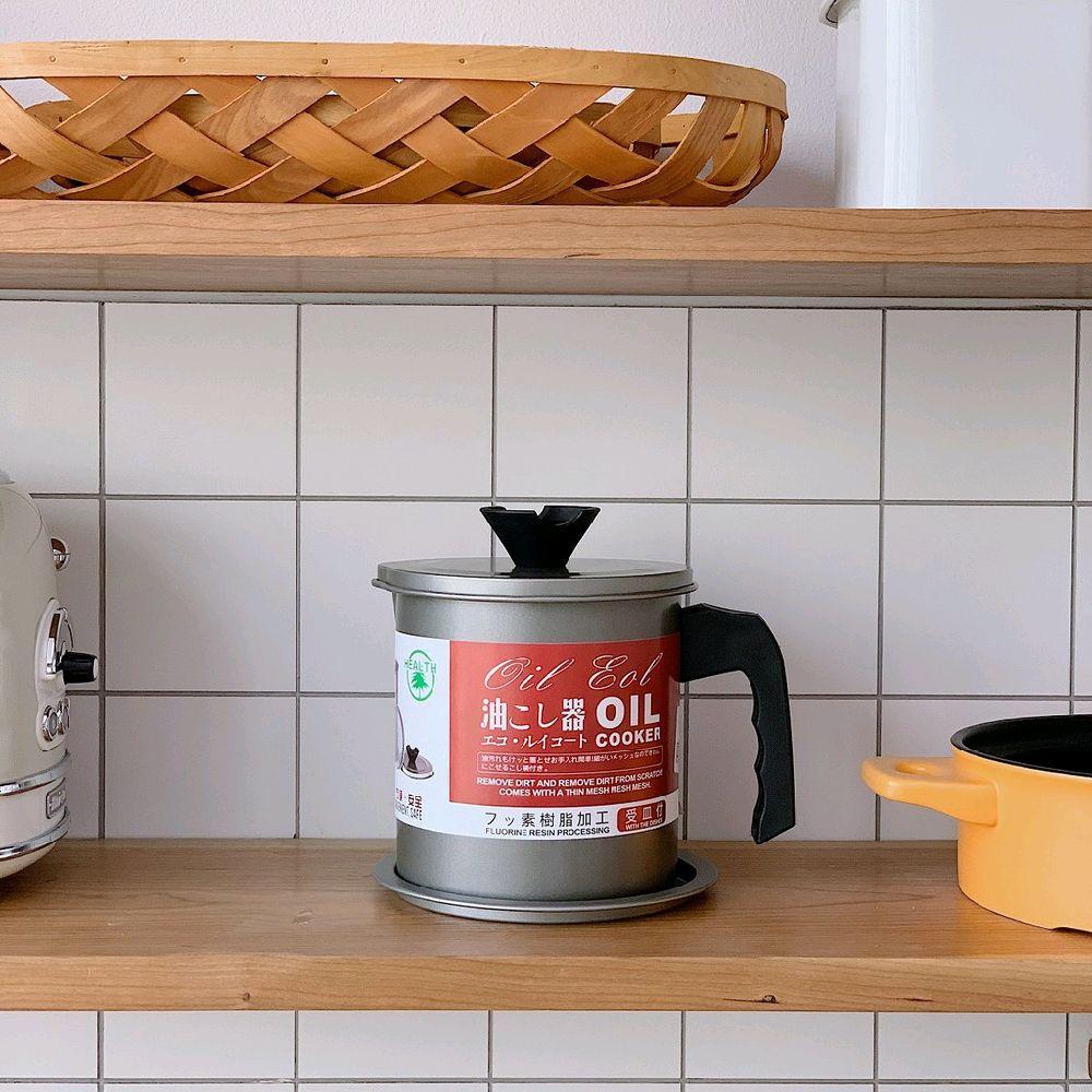 1.4L Stainless Steel Oil Dispenser Bottle - Premium Kitchen Oil Storage with Red Drip-Free Spout | Rustproof & Airtight for Olive/Cooking Oil