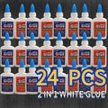 【BUY 12 TAKE 12】2-in-1 White Glue Stick 40g | Sticky DIY Craft Glue | School/Office Stationery