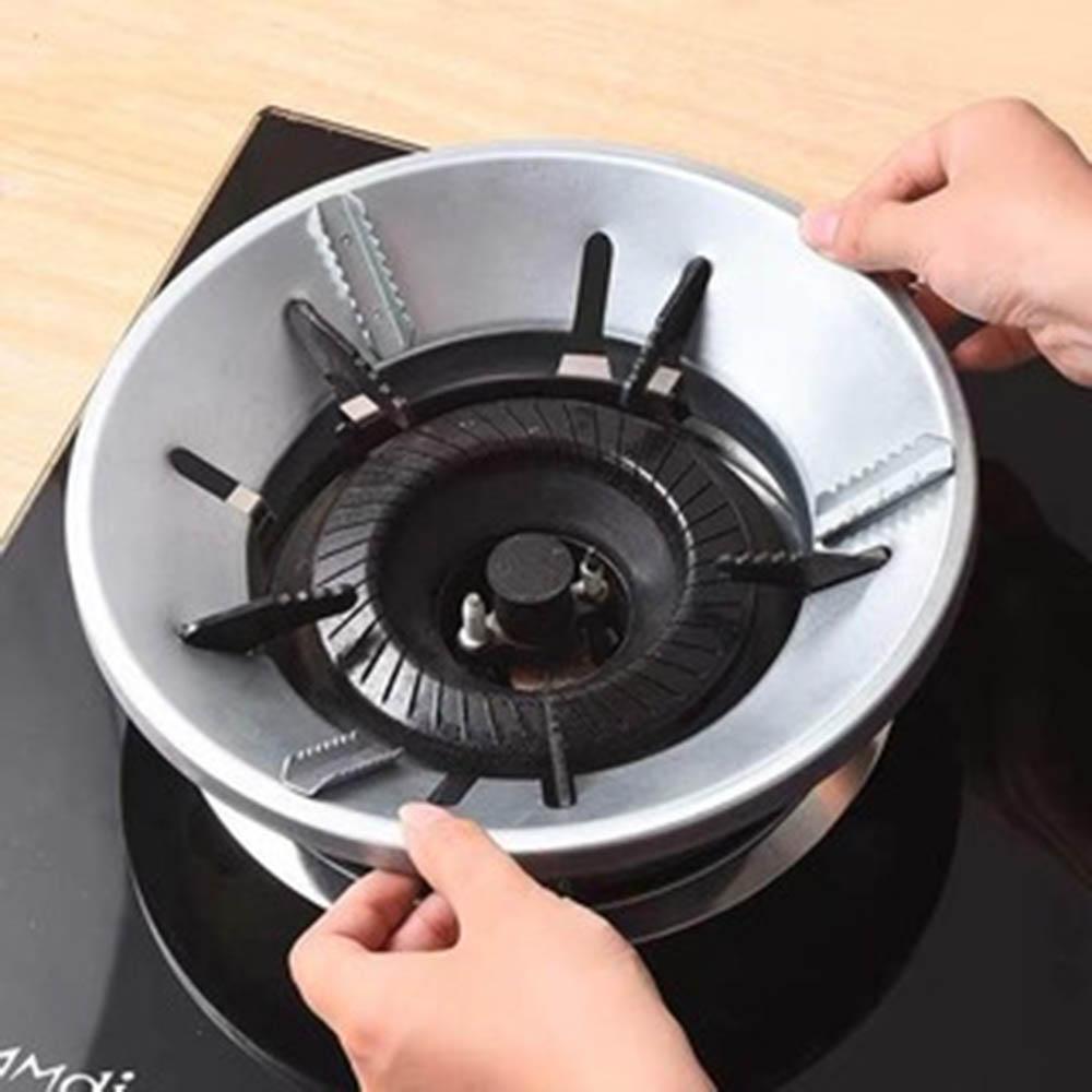 Energy Saving Gas Stove Cover Windproof Disk Windshield Bracket Universal Round 8 claws