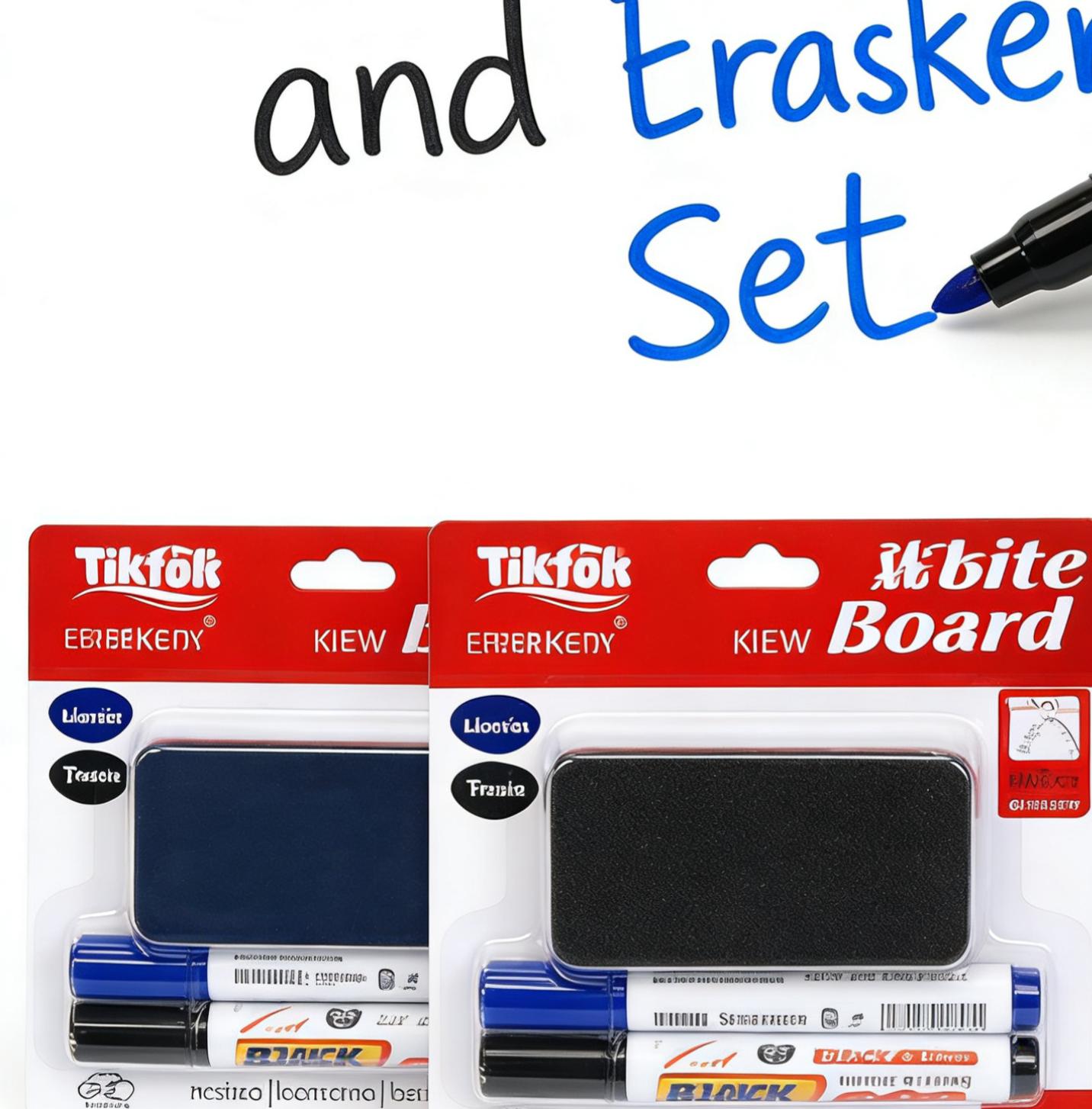 Whiteboard Marker at Eraser Set (Itim at Asul) Dry Erase Markers Reusable School Office Supplies Best Seller PH