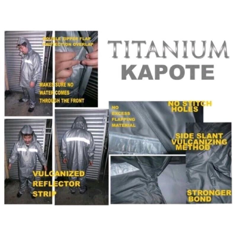 【COD】Titanium Rubberized Thick Green Raincoat | Waterproof with Reflector | Popular Heavy-Duty Kapote