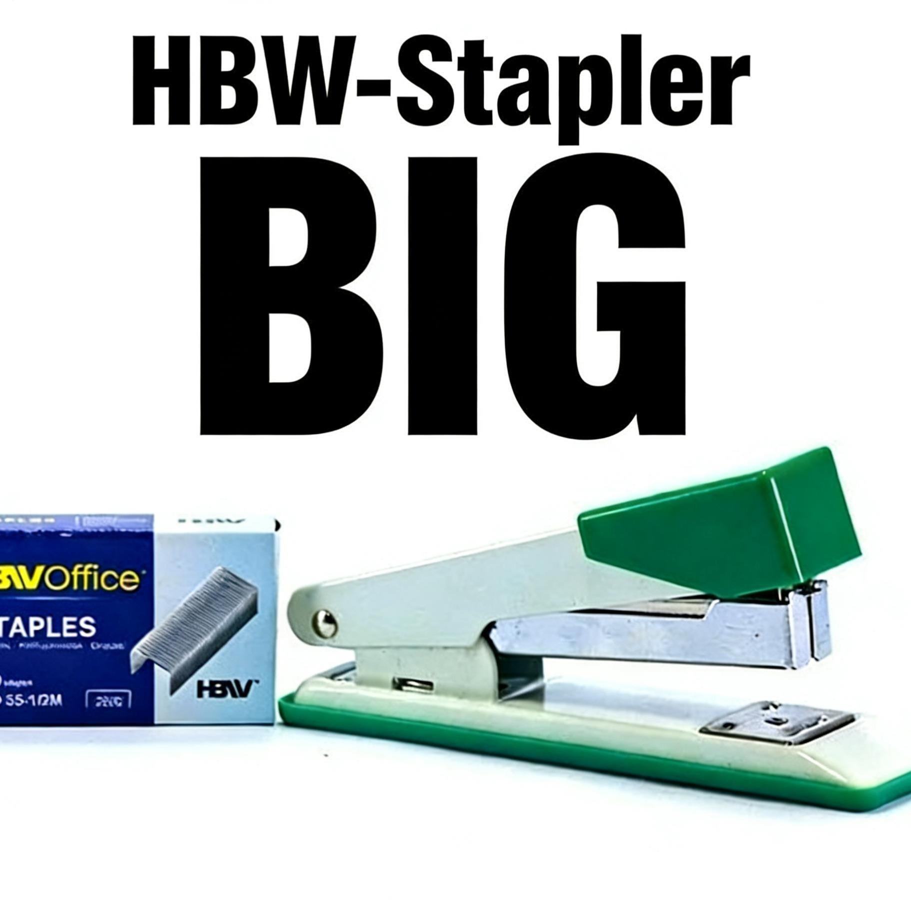 HBW Stapler Set Big & Small | Mixed Color Heavy Duty Office Stapler School Supplies