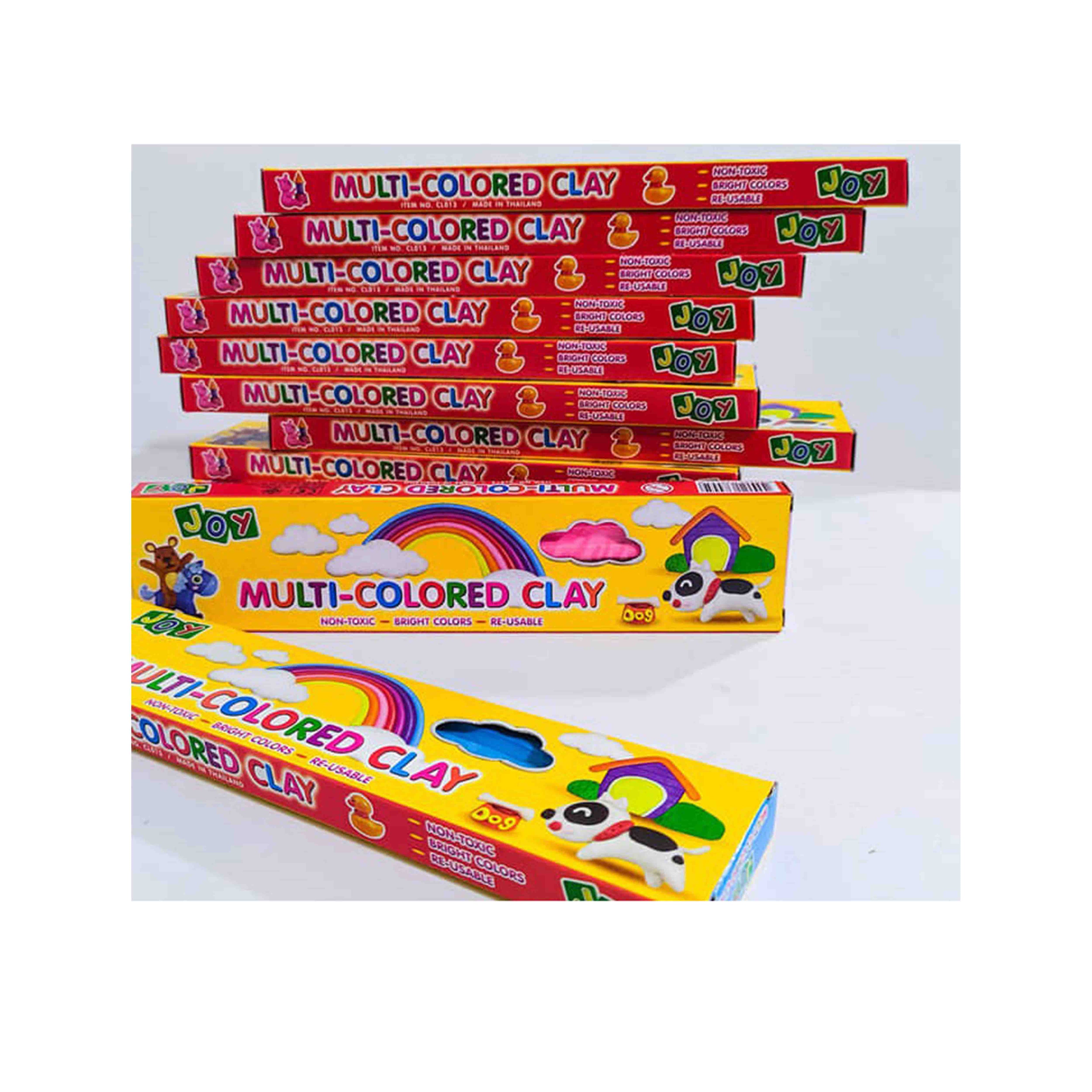 JOY Multi-Colored Clay Bar 12-Piece Set in 1-Pack - Non-toxic Reusable & Bright Colors
