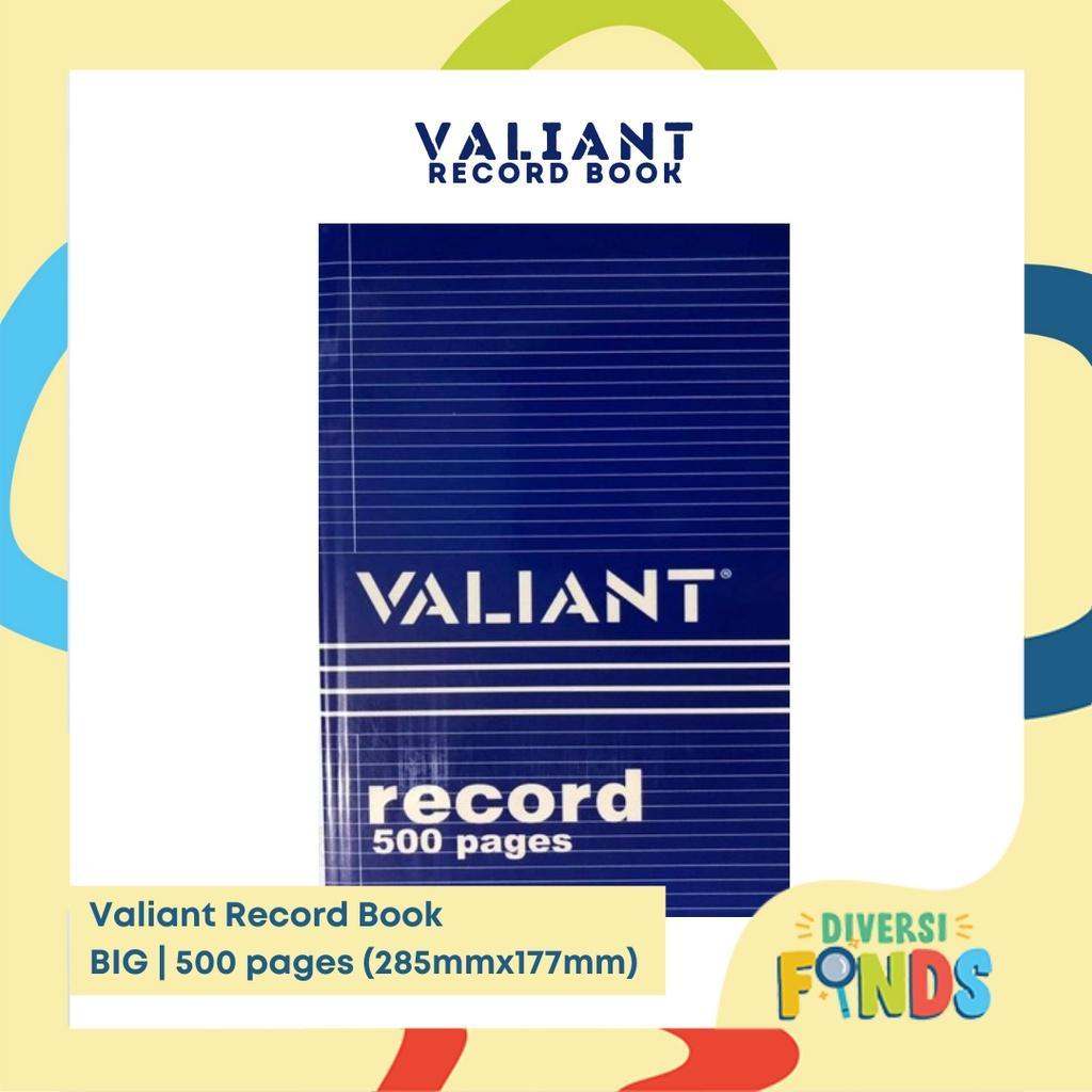 VALIANT RECORD BOOK STANDARD SIZE AVAILABLE 150PAGES, 200PAGES, 300PAGES, 500PAGET