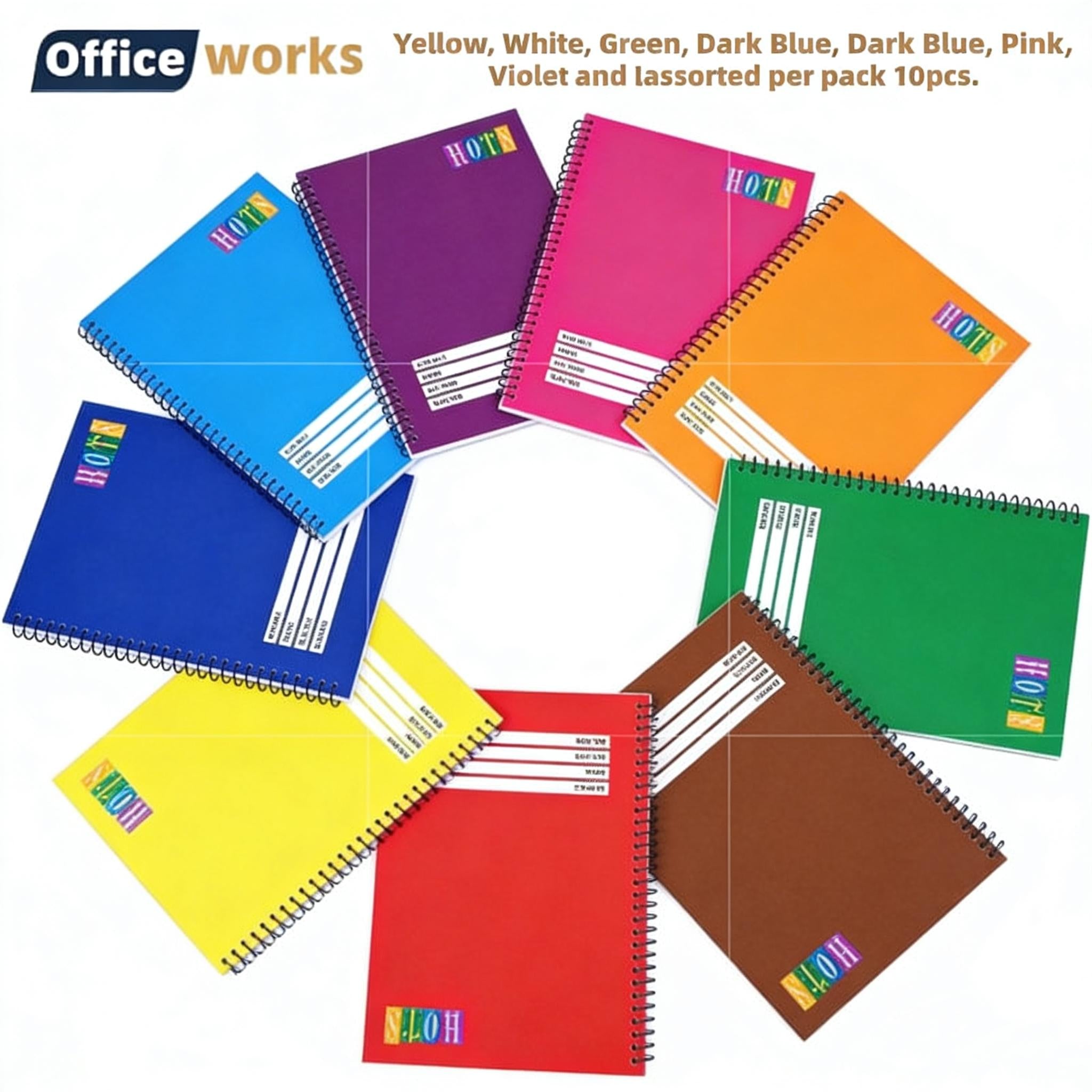 Grab our 10-Pack HOTS Colorful Spring Notebook Assorted before it’s gone! This best-selling set is flying off the shelves—perfect for students, office workers, and auto shop inventory tracking!