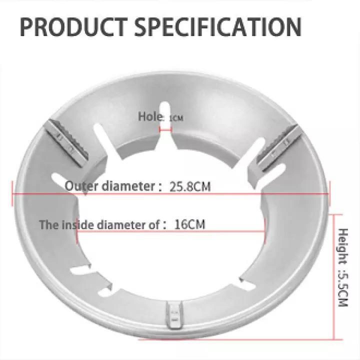 Energy Saving Gas Stove Cover Windproof Disk Windshield Bracket Universal Round 8 claws