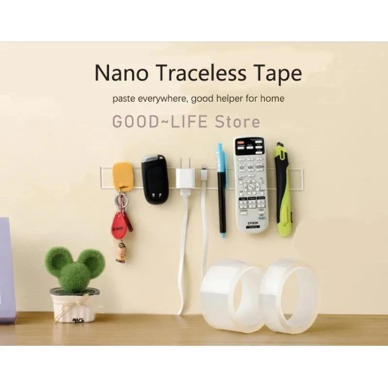 Nano Double-Sided Tape - 3M/5M Transparent, Reusable, Waterproof Adhesive for Home Use