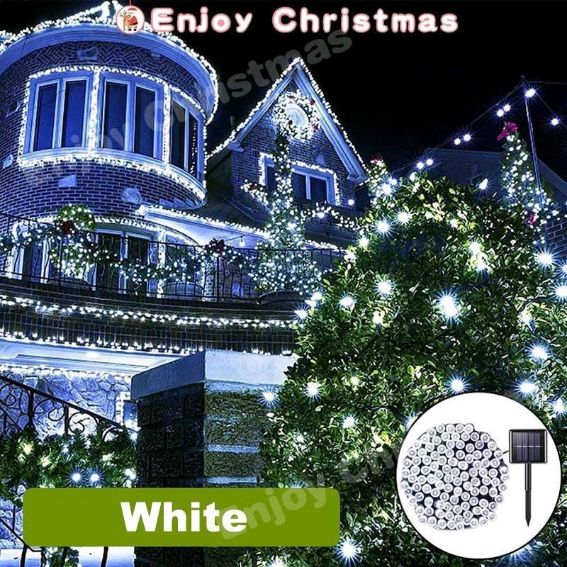 100 Solar LED light strings, Christmas lights, New Year decorative lights, outdoor decorative lights