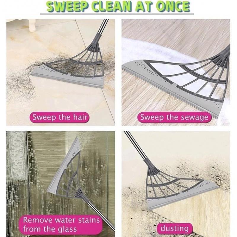 MAGIC BROOM TO CLEAN FLOOR SURFACE AND REMOVE DIRT AND HAIR HOUSEHOLD SILICON MOP