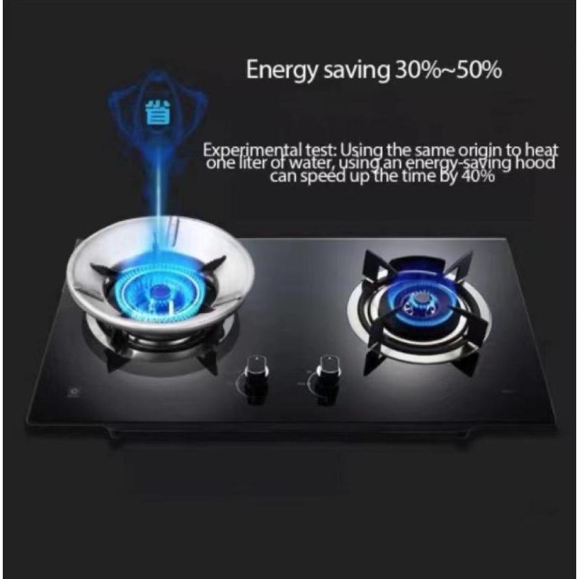 Energy Saving Gas Stove Cover Windproof Disk Windshield Bracket Universal Round 8 claws