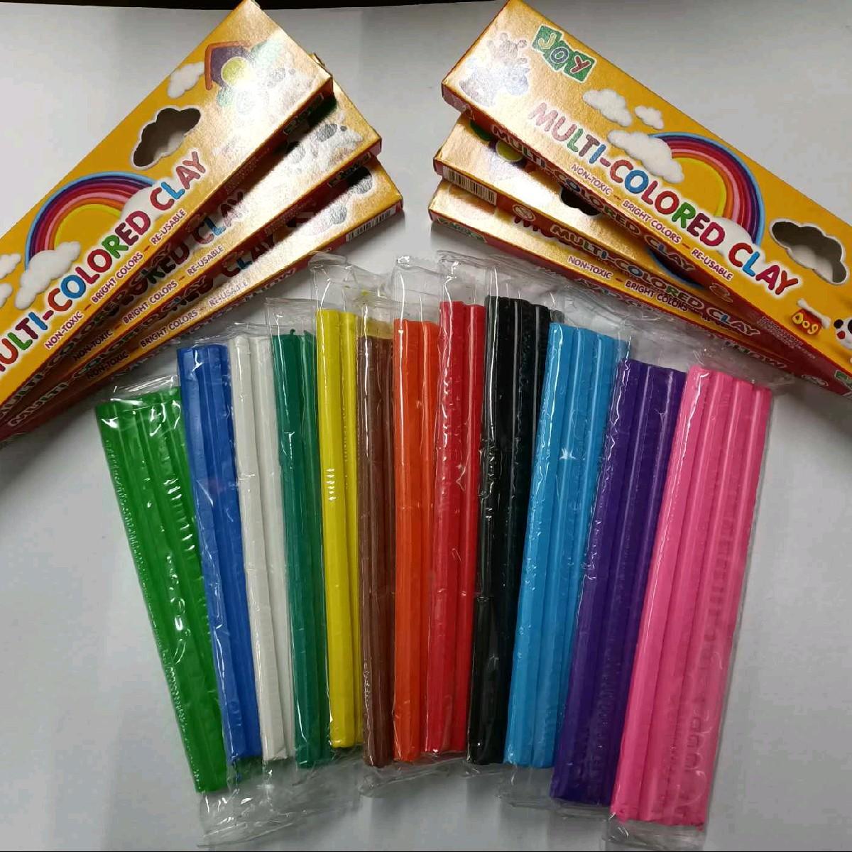 JOY Multi-Colored Clay Bar 12-Piece Set in 1-Pack - Non-toxic Reusable & Bright Colors